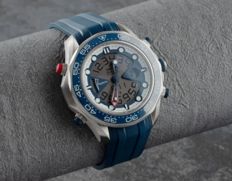 Omega Seamaster Regatta America’s Cup watch with analog and digital displays