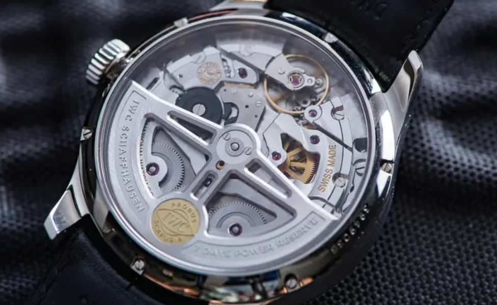 Diagram of an in-house watch movement design process