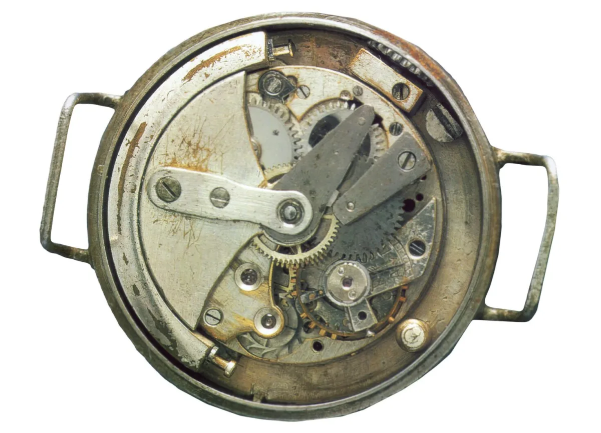 Vintage wristwatch with a crown