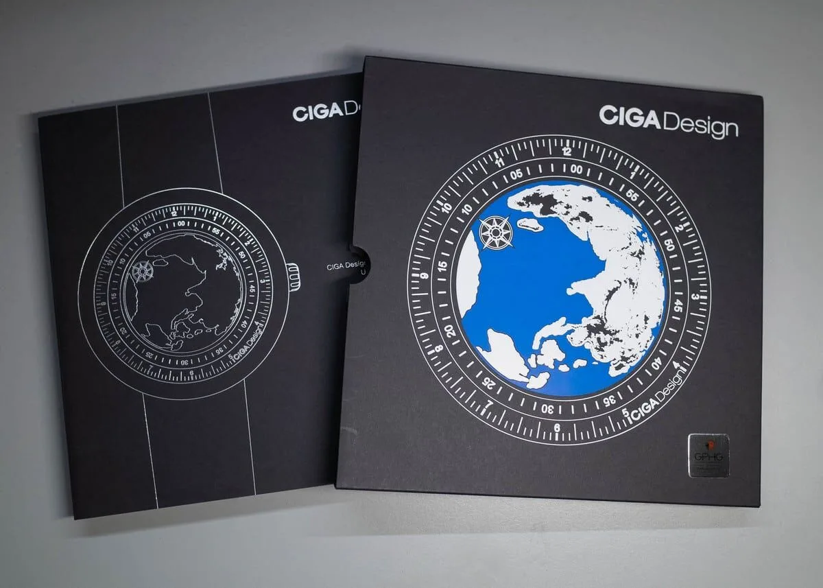 CIGA Design Blue Planet packaging with poem