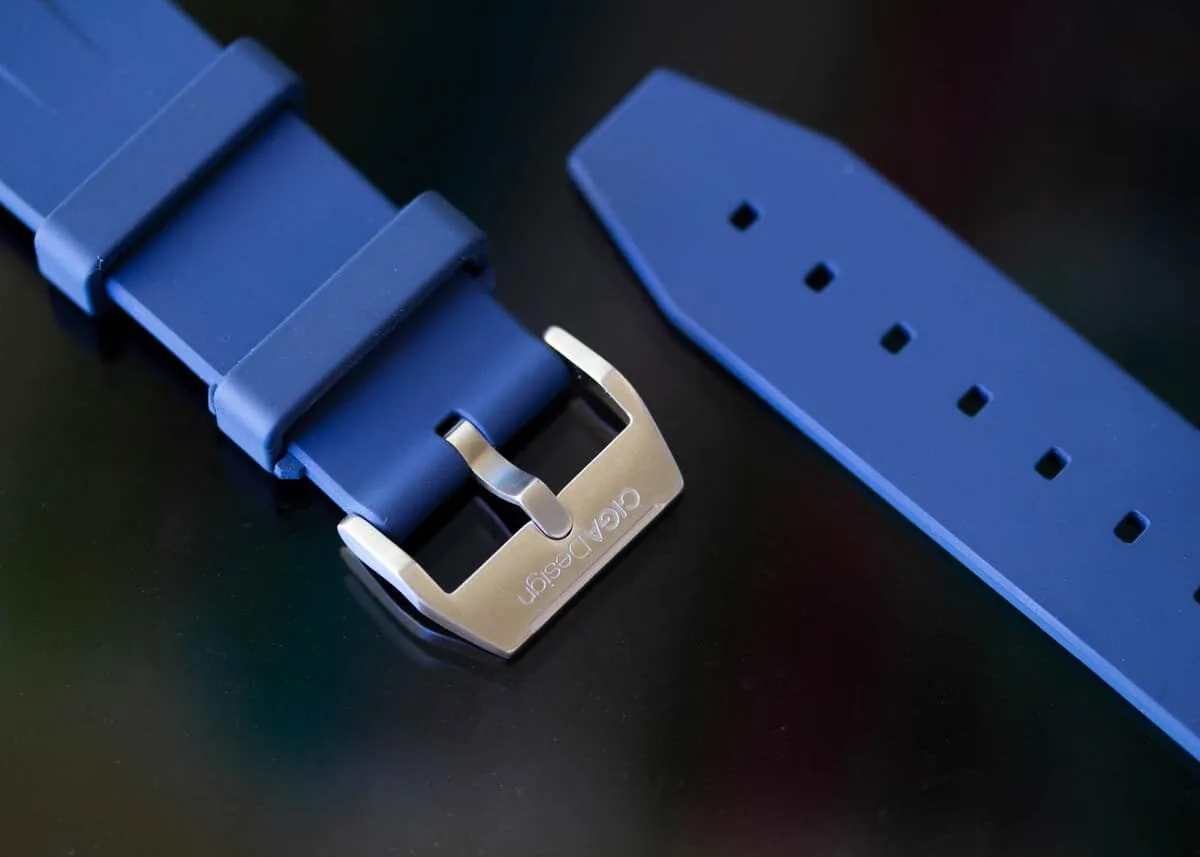CIGA Design Blue Planet fluororubber strap