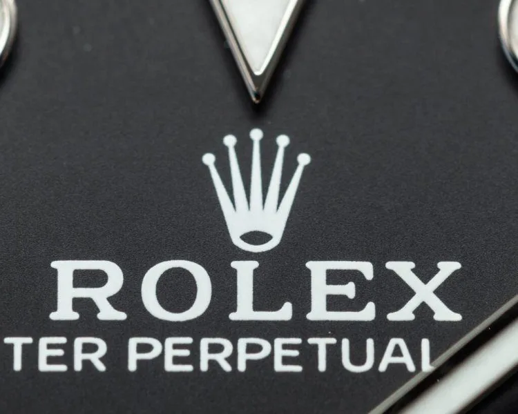 Rough finishing on a luxury watch