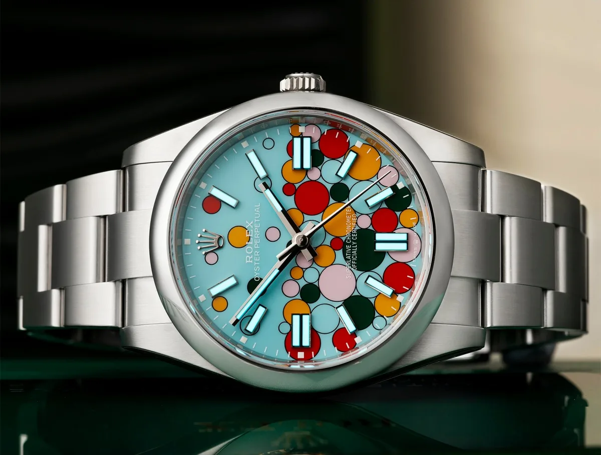 Rolex Oyster Perpetual Celebration vibrant dial