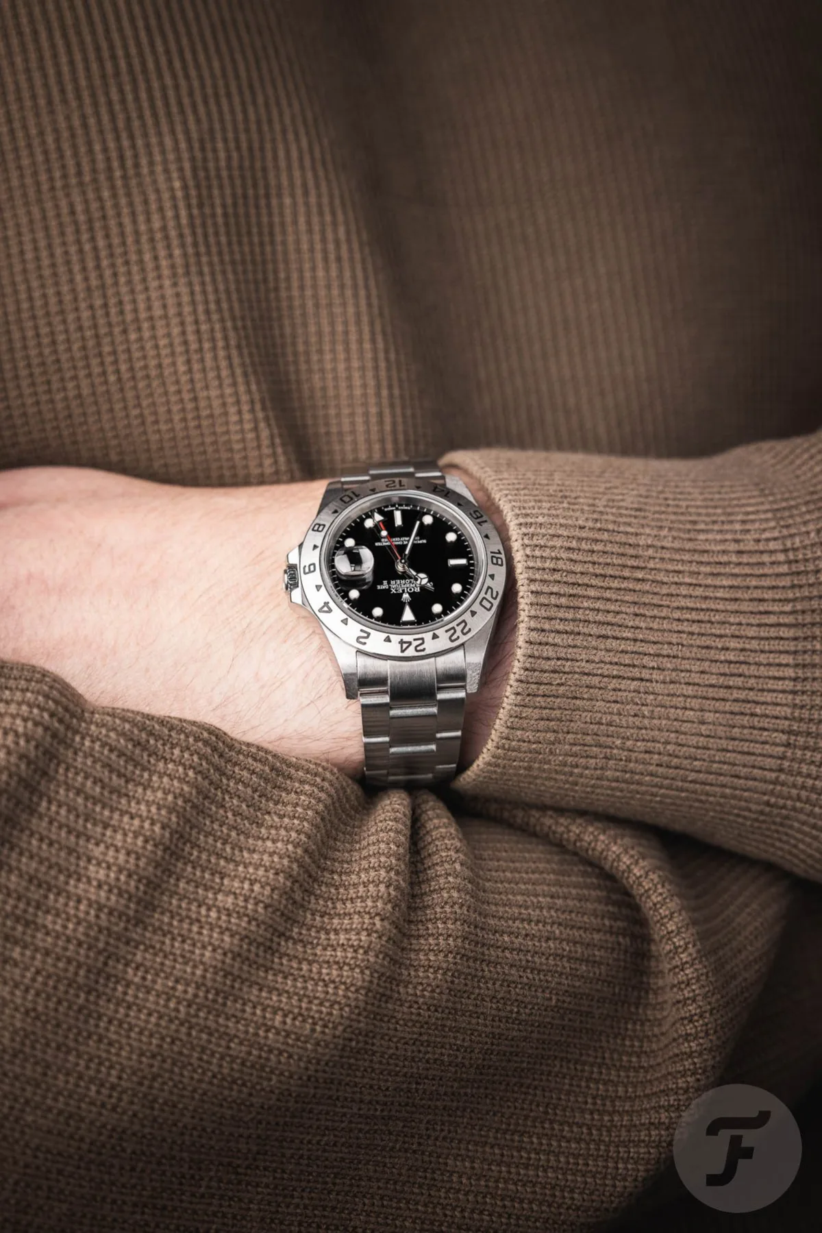 Rolex Explorer II ref. 16570 on a wrist
