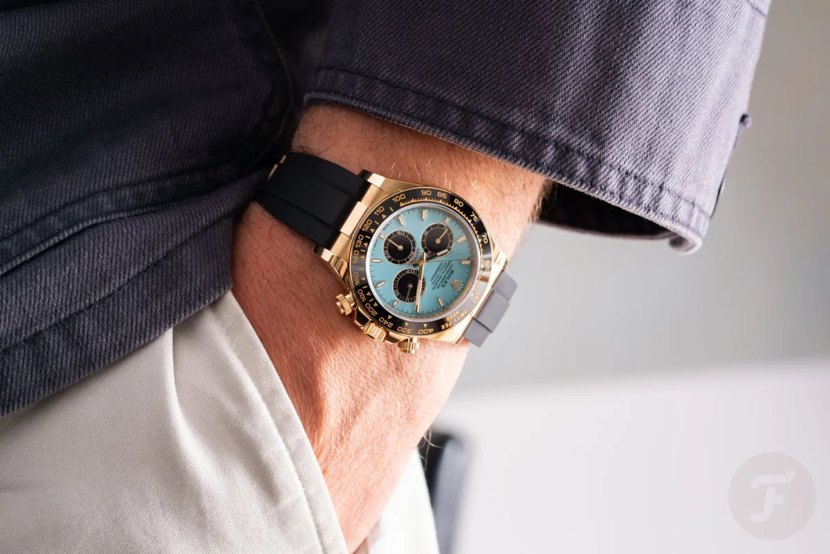 Rolex Daytona 126518LN featuring Oysterflex bracelet and ceramic bezel