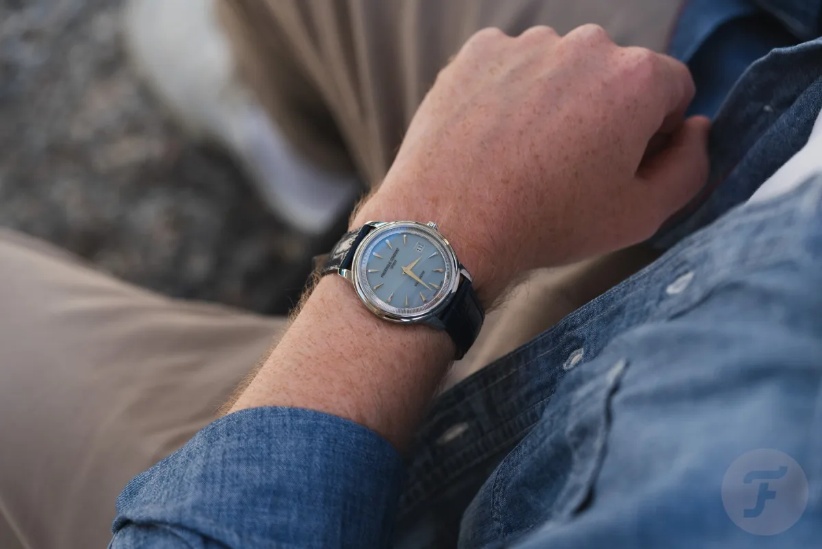 Frederique Constant Moneta Solarmetre on wrist