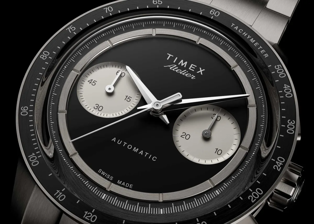 Timex Atelier Chronograph with reverse panda dial