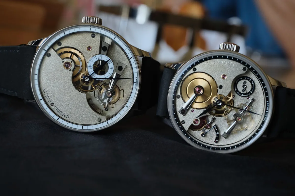 Luxurious ultra-thin watches collaboration concept