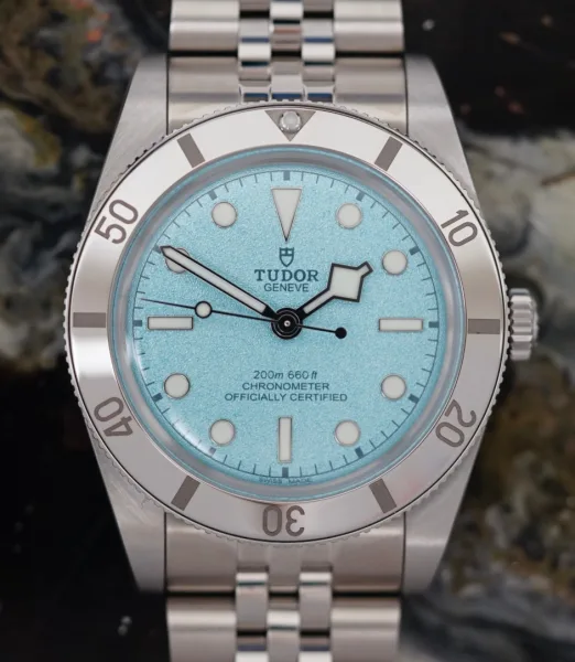 Breitling Chronomat with ice blue dial