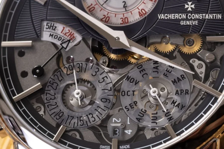 Vacheron Constantin Traditionelle Twin Beat Perpetual Calendar watch face