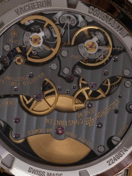 Diagram showing dual frequency system in Vacheron Constantin watch
