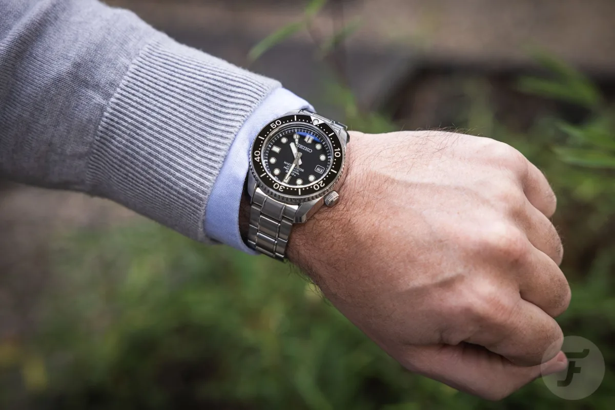 Seiko Marinemaster 300 on the wrist