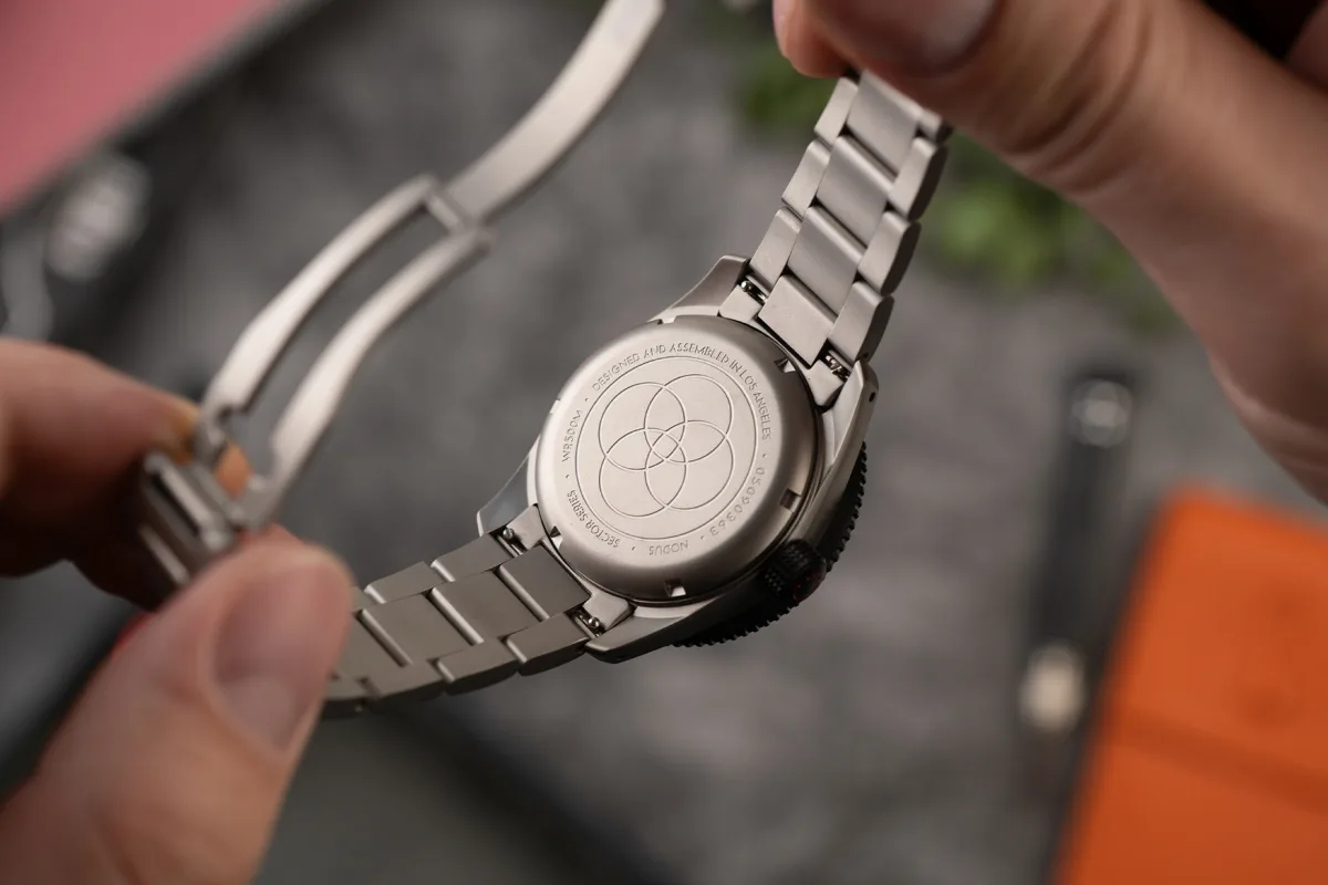 Seiko TMI NH35 movement in the Nodus watch