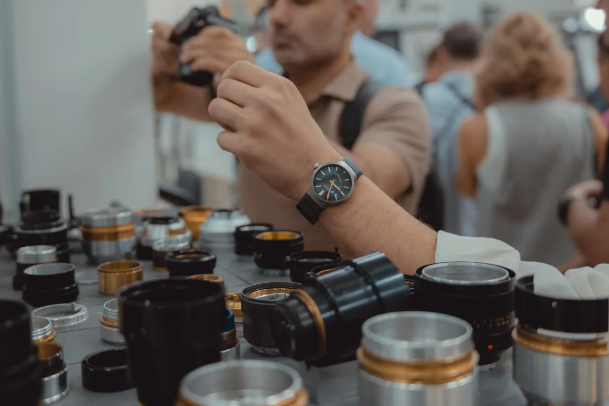 Leica museum watch display