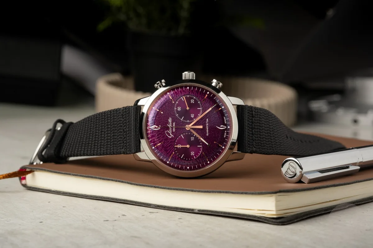 Glashütte Original case back with sapphire crystal