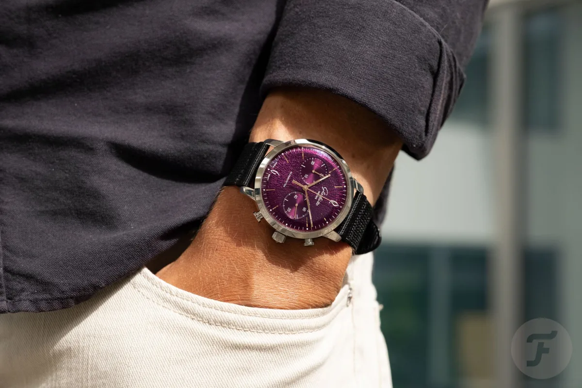 Textile strap of the Glashütte Original