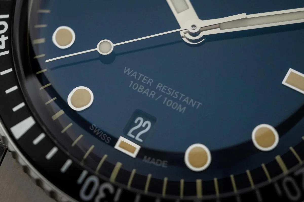 Testing equipment for watch water resistance.
