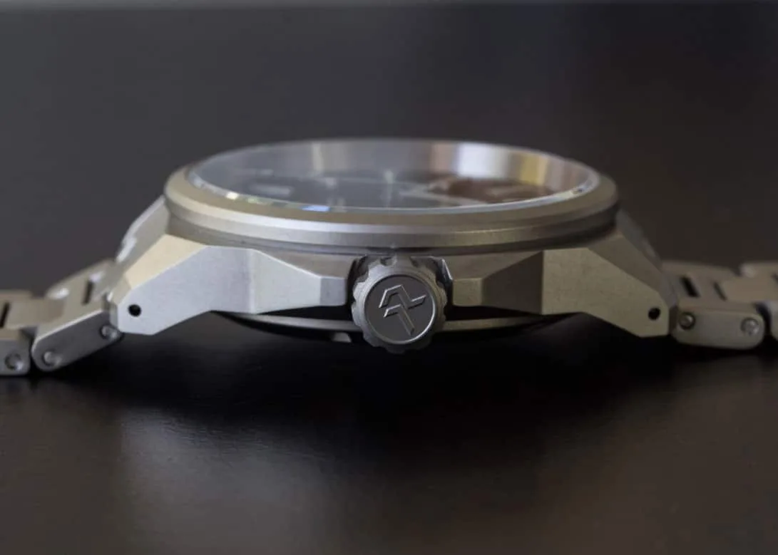 Diver's watch submerged, demonstrating water resistance.