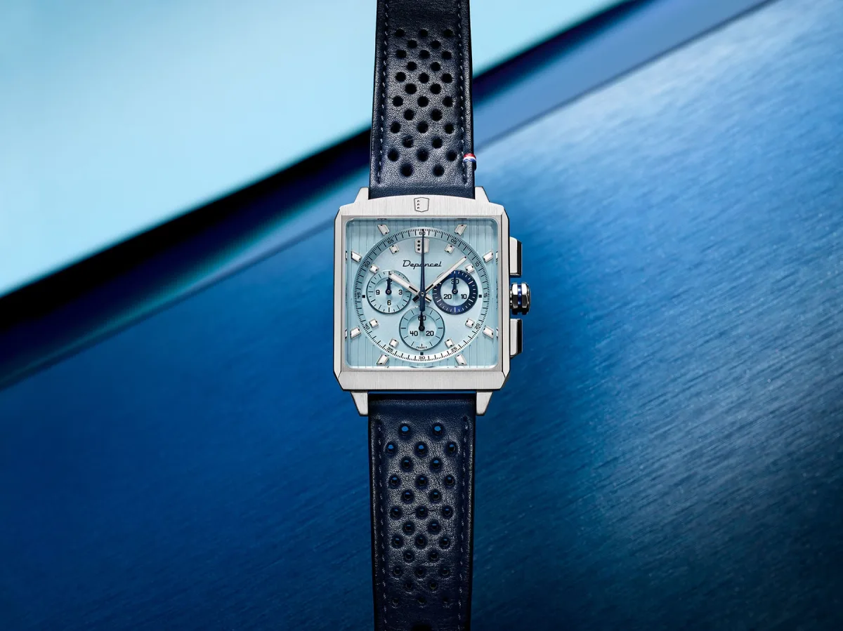 Depancel Série-R Ice Blue dial with sub-dials and hour markers