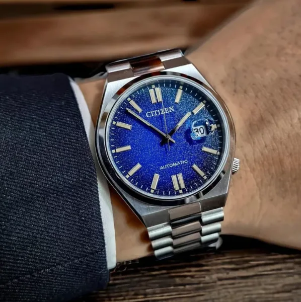 Citizen Tsuyosa luxury watch with steel bracelet and vibrant dial