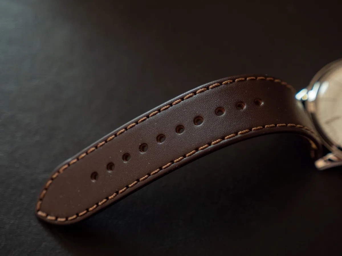 Stainless steel case with signed crown
