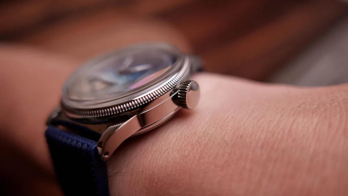 Praesidus A-11 Utah Beach watch on wrist