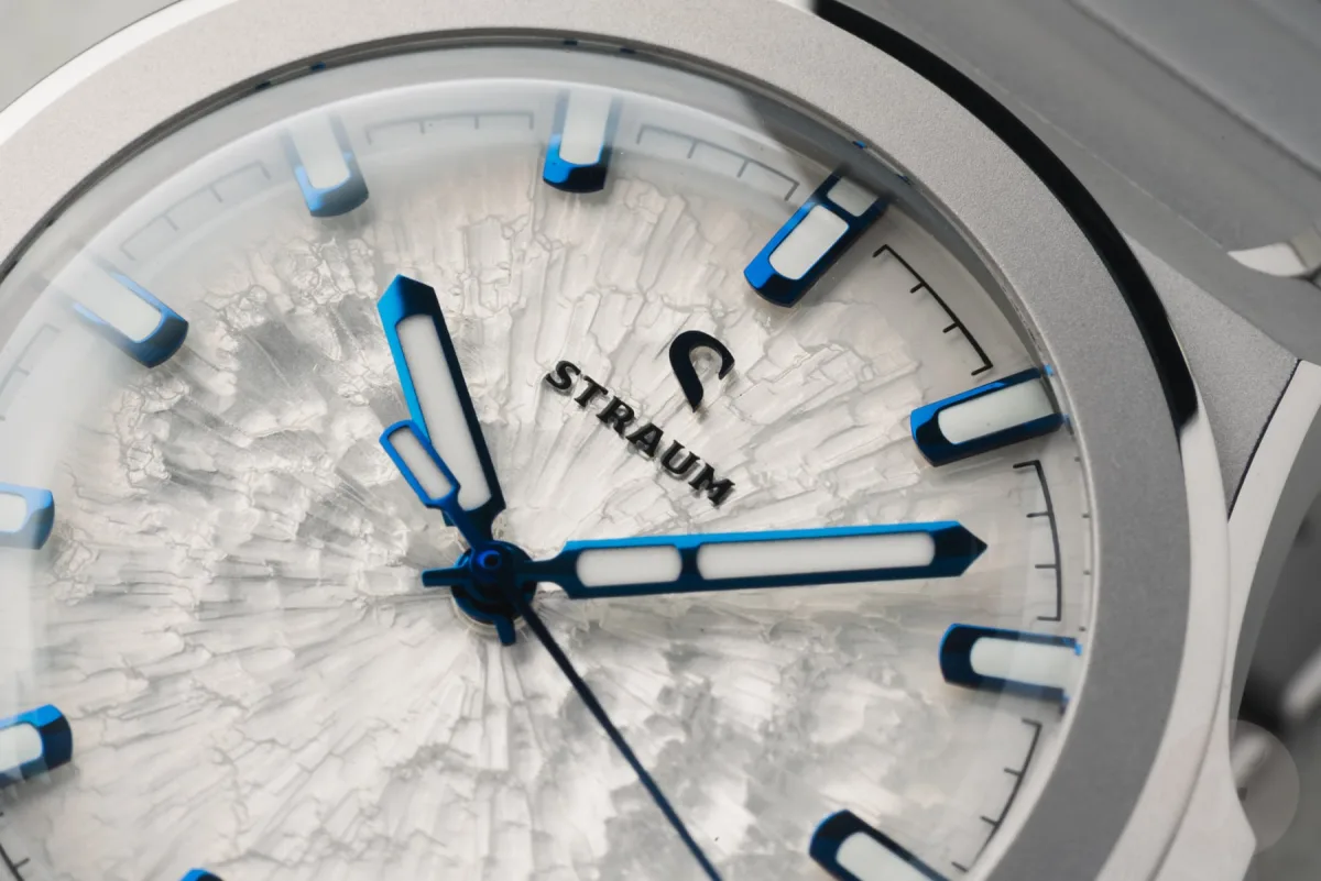 Straum Frozen Metal Titanium watch with reverse fumé dial