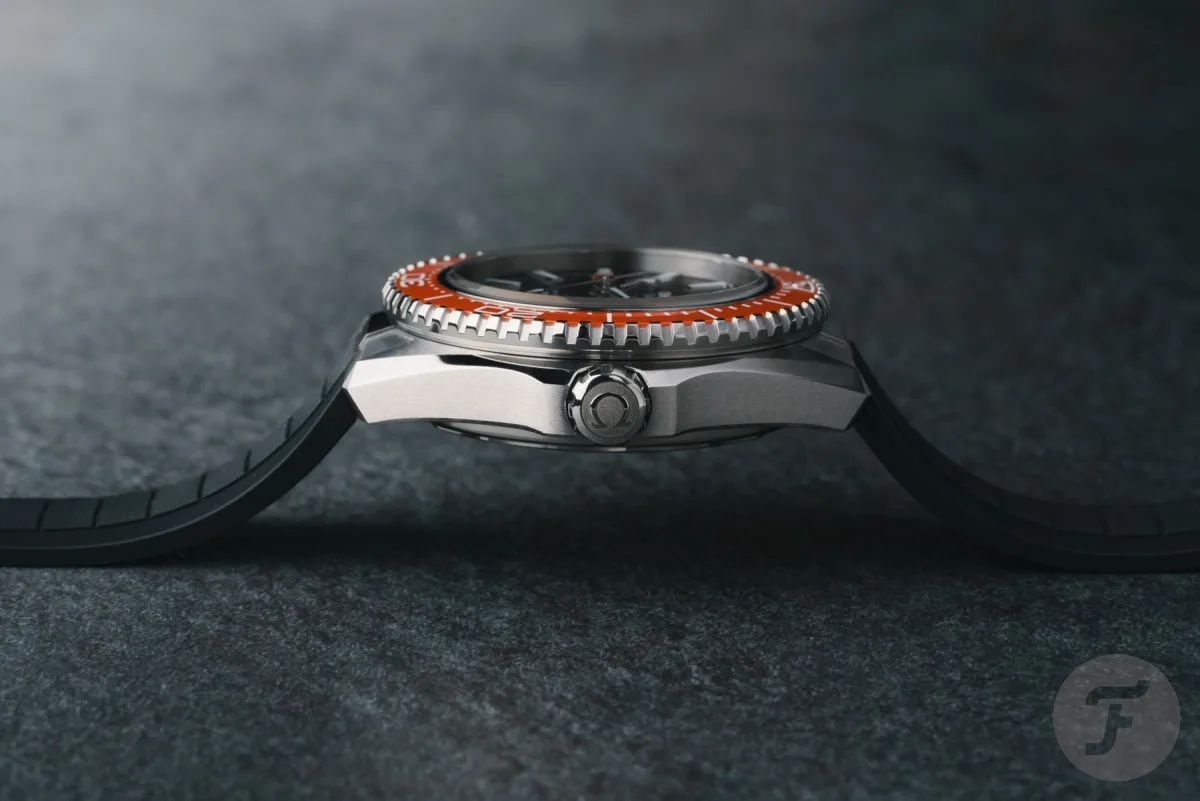 Omega Seamaster Planet Ocean 600M with orange bezel
