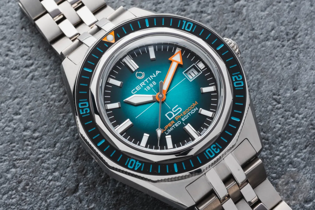 Certina DS Super PH2000M STC dial close-up