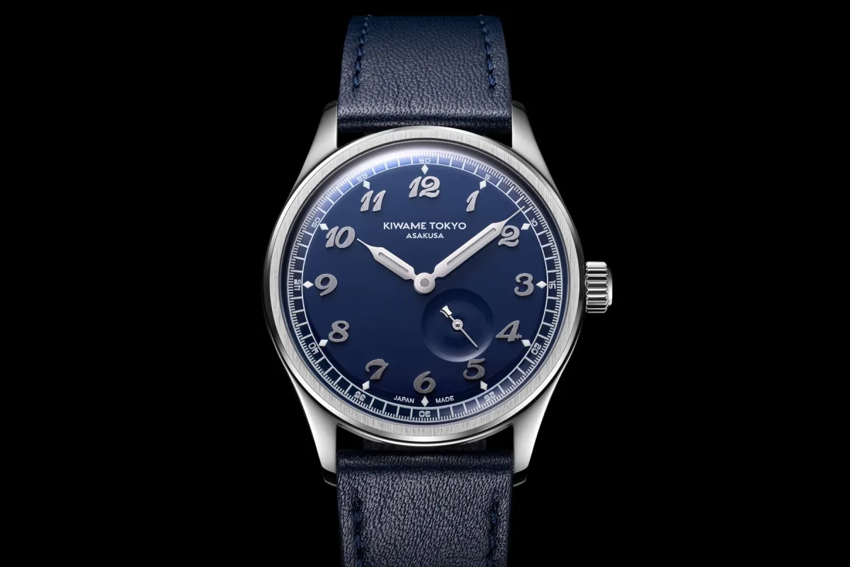 Kiwame Tokyo Kubo's Miyota 82S5 movement with engraved case back.