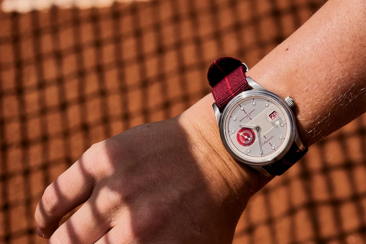 Details of the Maurice de Mauriac Rallymaster Swiss Tennis watch
