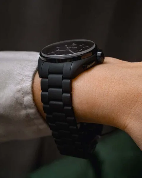 Bulova Lunar Pilot Black Hole on wrist