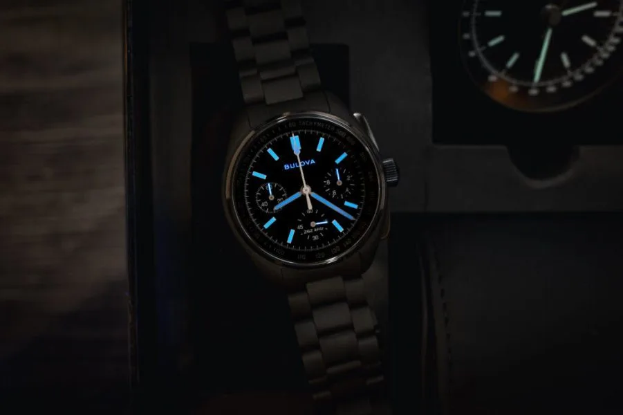 Bulova Lunar Pilot Black Hole packaging and accessories