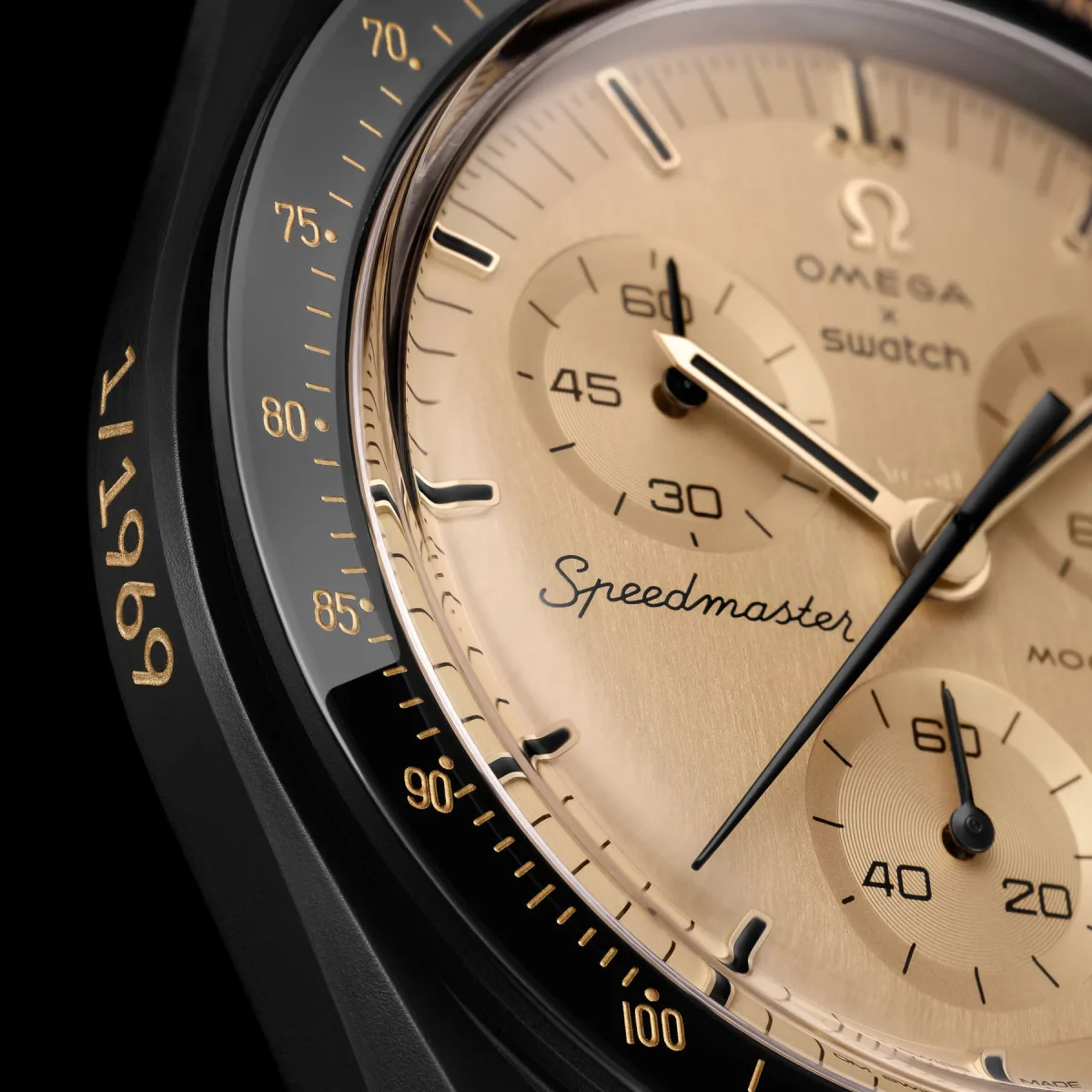 best July 2026 watch releases — Omega × Swatch Speedmaster MoonSwatch Mission To The Moon 1969 numbering on case