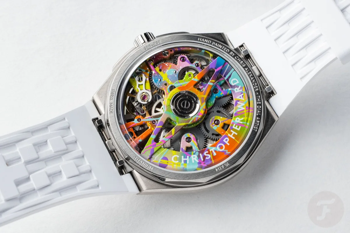 Christopher Ward Twelve Xander case back and movement