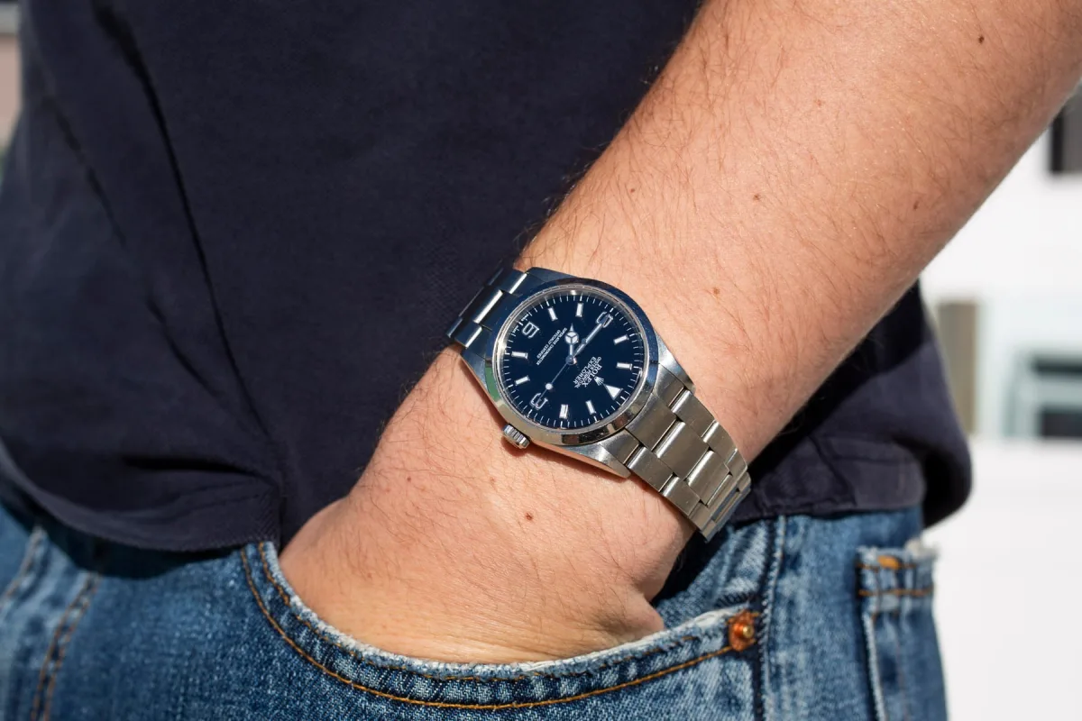 IWC Mark XV and Rolex Explorer 114270 side by side