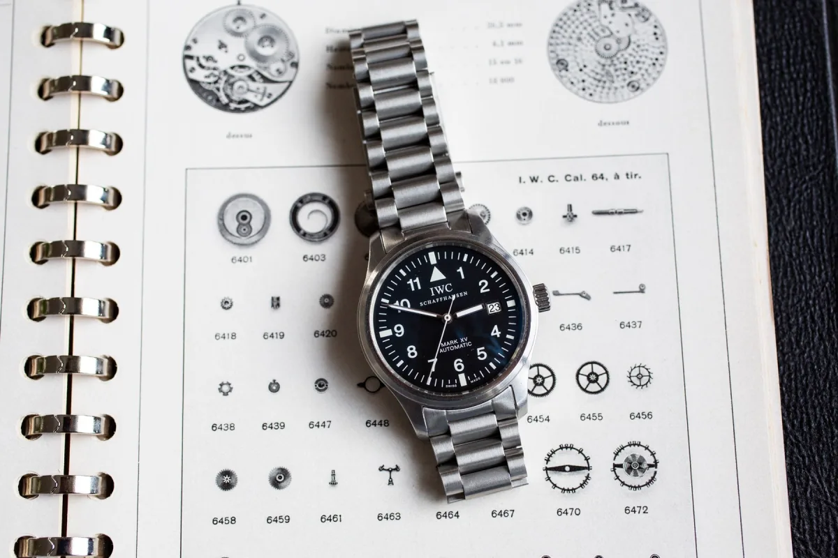 IWC Mark XV on wrist during a motorcycle journey