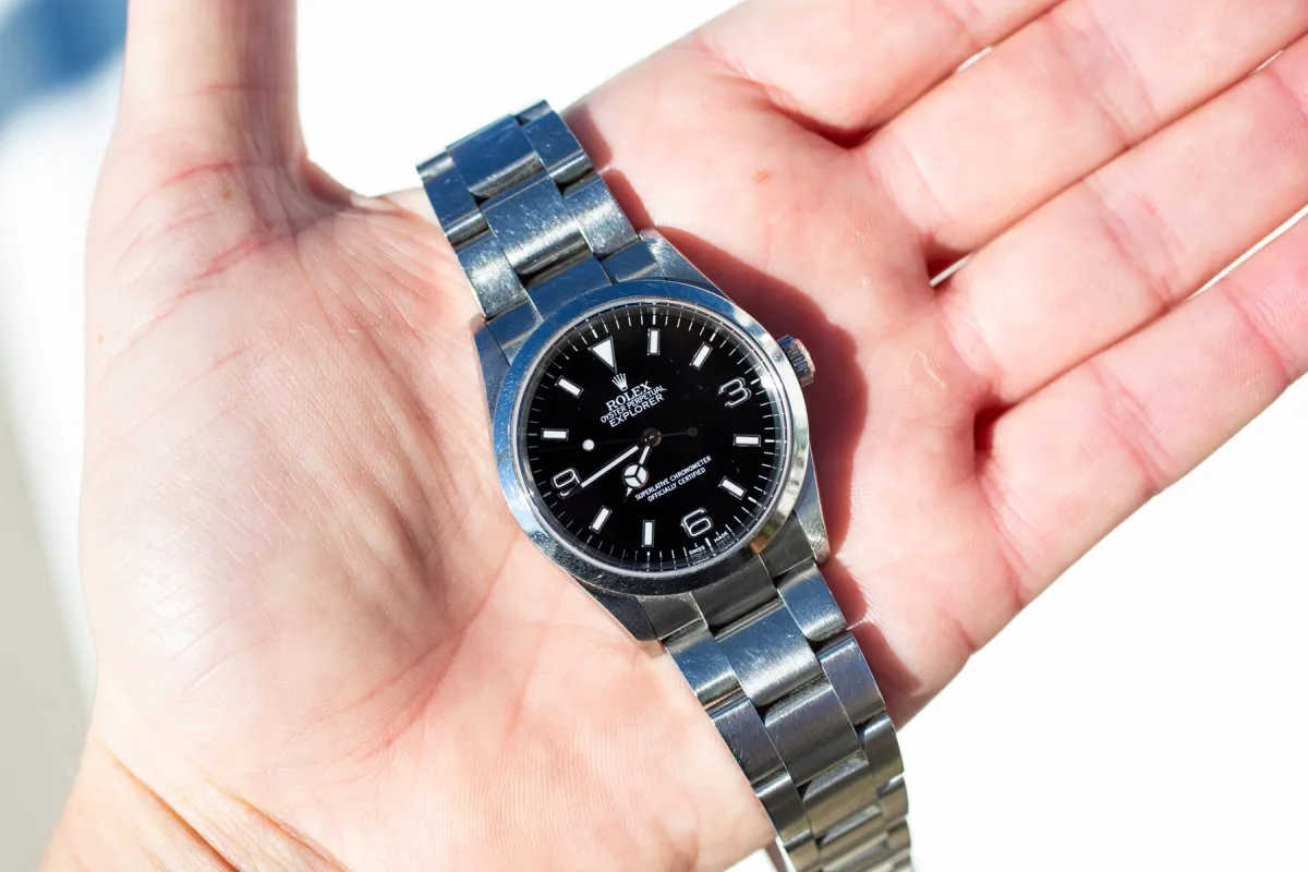 Rolex Explorer ref. 114270 watch face