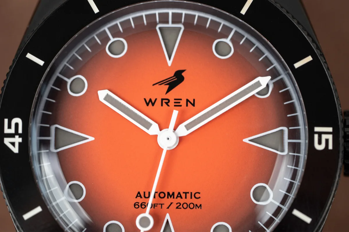 Wren x Ben’s Watches Diver One Obsidian case details