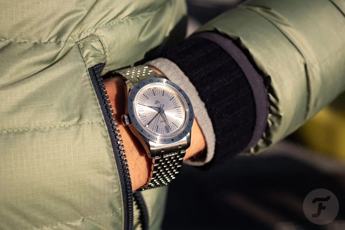 Lorca Model No. 1 GMT silver dial