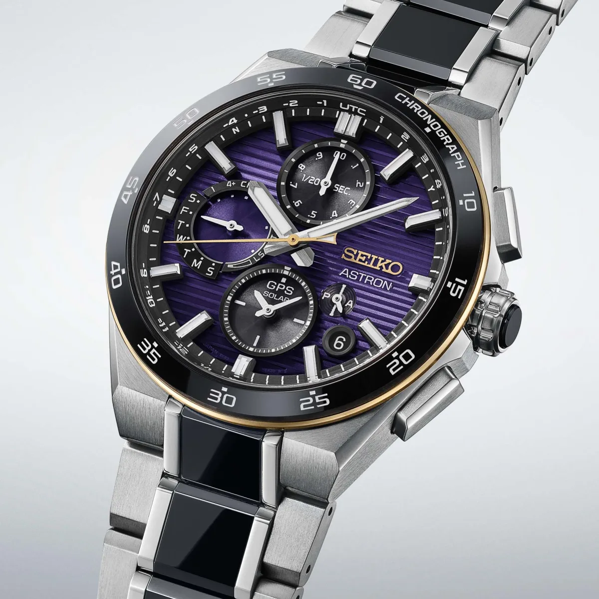 Seiko Prospex Speedtimer Solar Chronograph side view