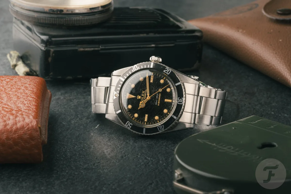 Luxury watches on display