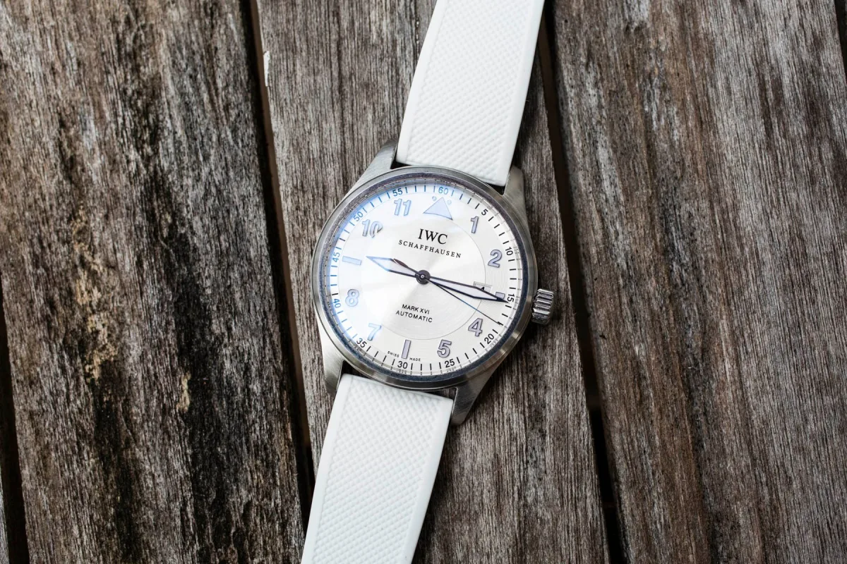 IWC Mark XV on wrist, showcasing classic design