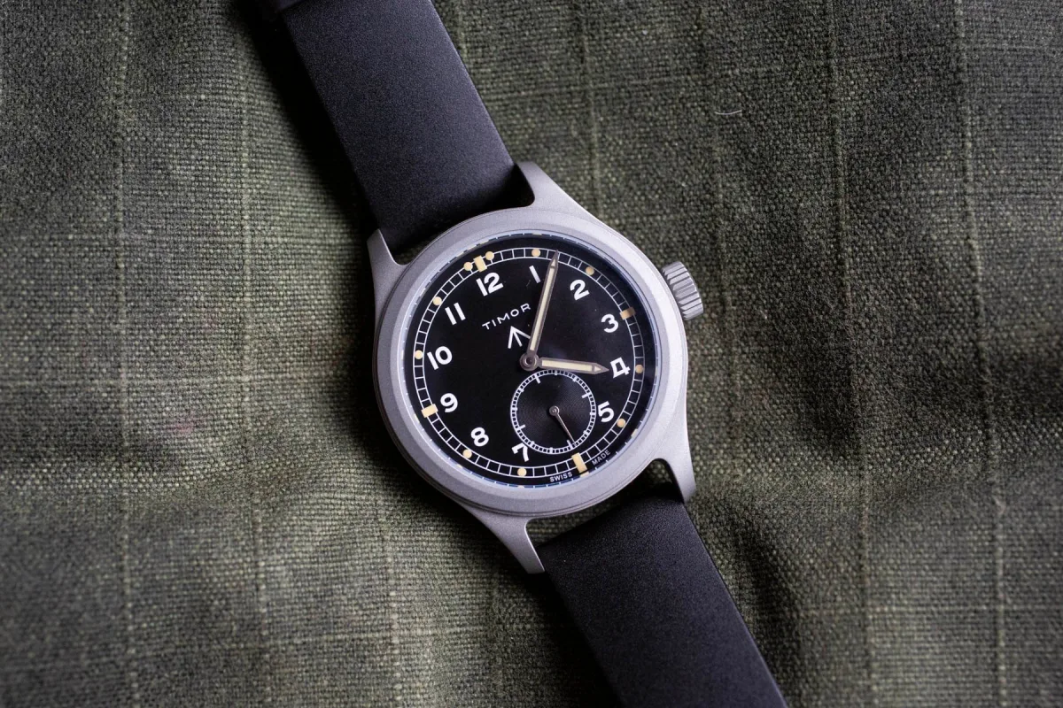Detailed view of the IWC Mark XV watch face