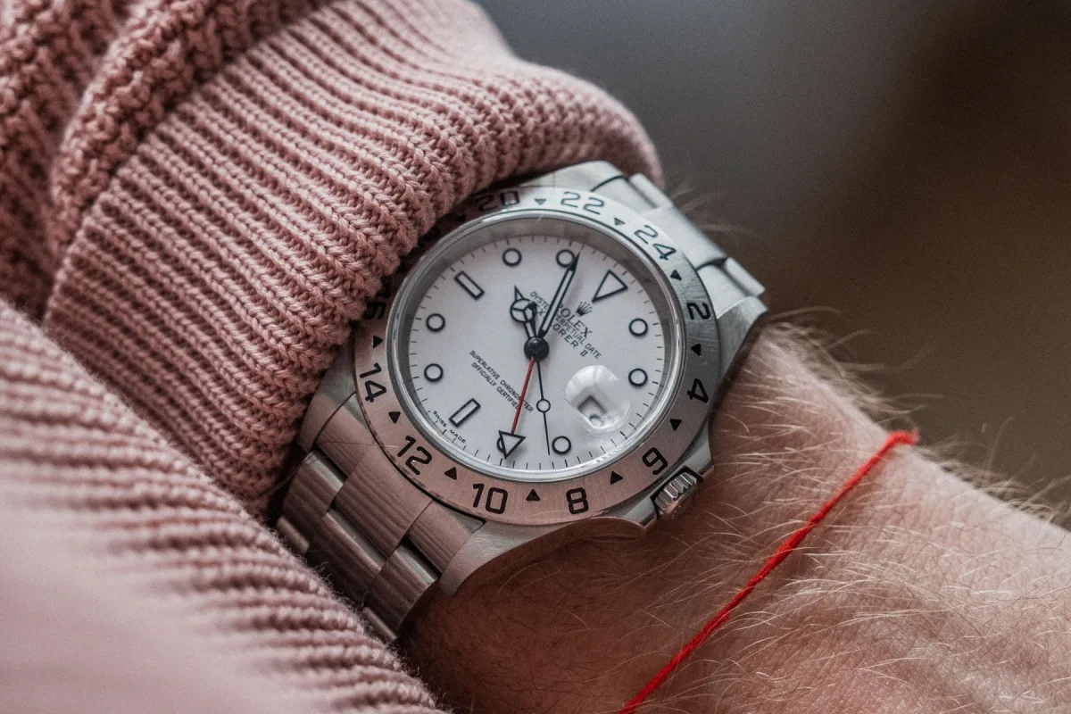 Rolex Explorer II ref. 16570 bracelet detail