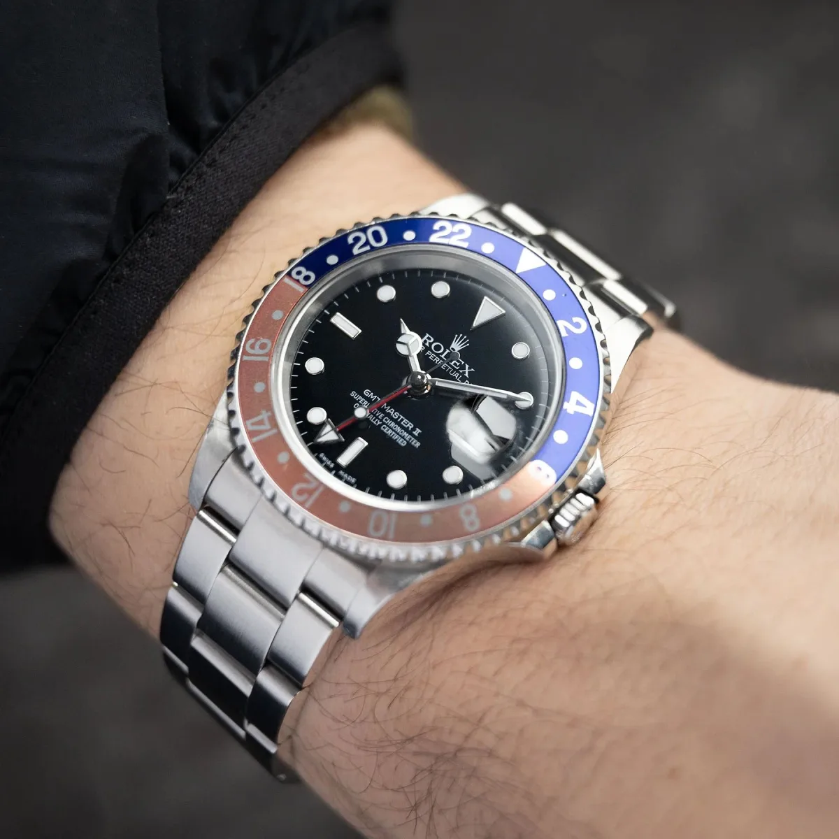 Rolex GMT-Master II ref. 16710 watch front view