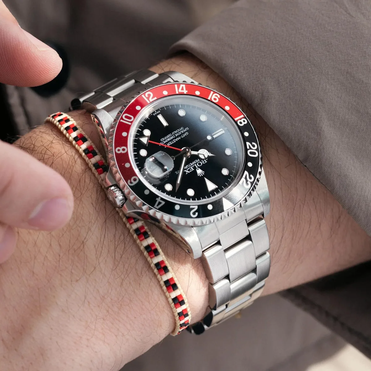 Rolex GMT-Master II ref. 16710 on wrist