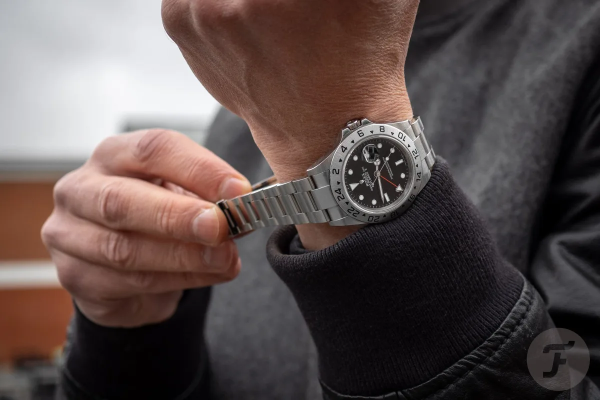 Rolex Explorer II ref. 16570 watch front view