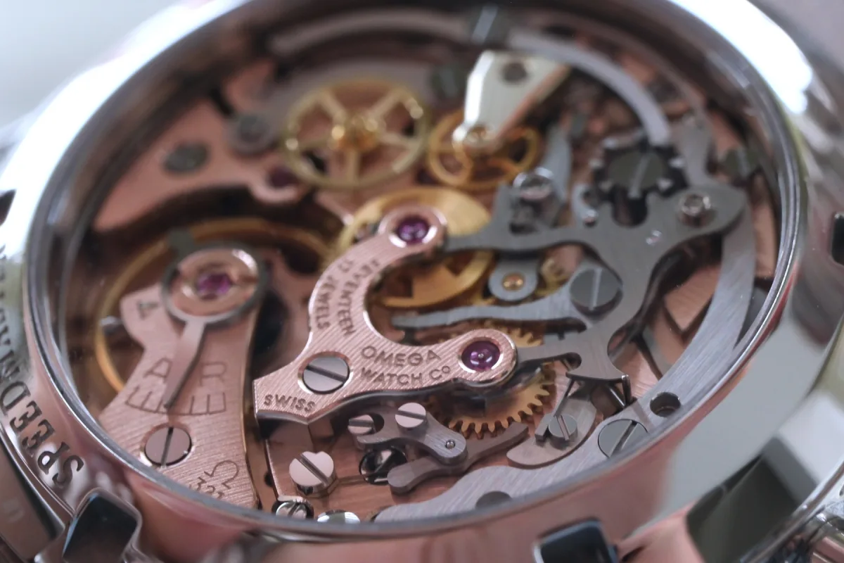 Omega Calibre 321 movement close-up