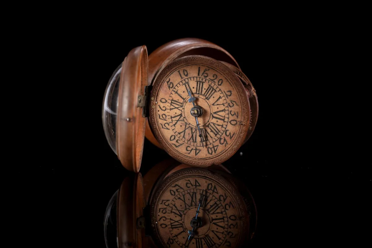 Jen Carol photographing pocket watches